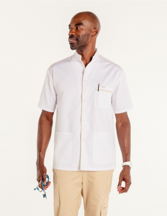 Blouse m&eacute;dicale & spa manches courtes homme PER-KC-MBL12
