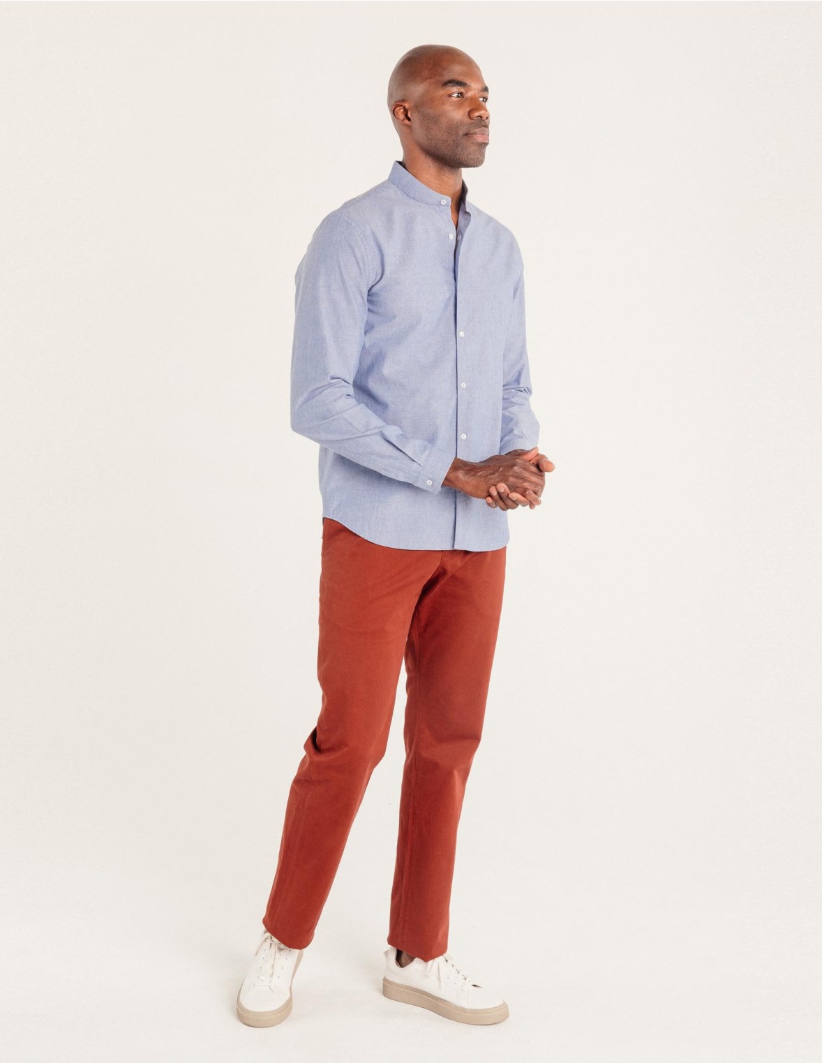 Chemise homme col mao