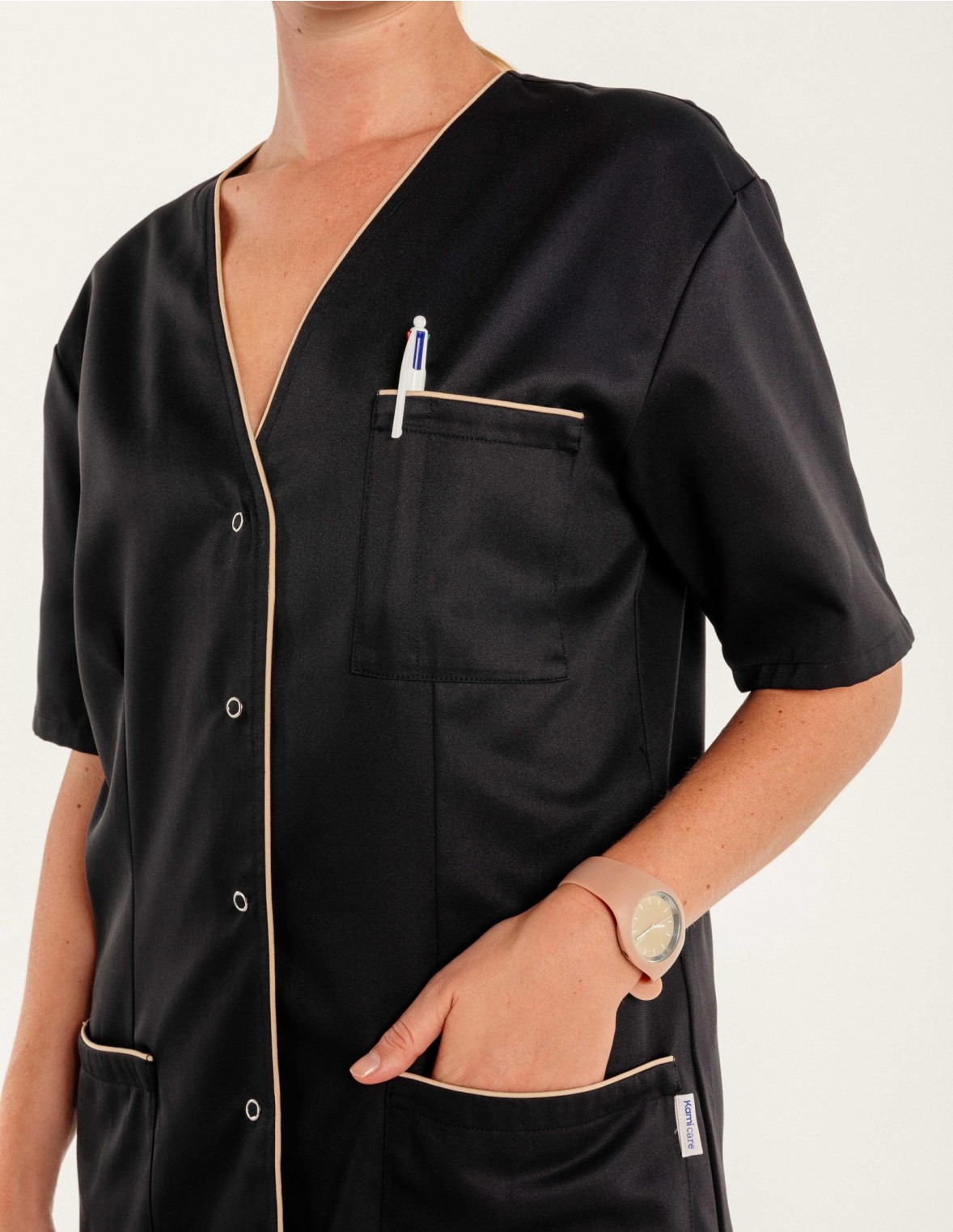 Blouse médicale liseré contrasté 