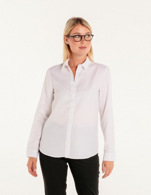 Chemisier blanc femme PER-KB-WSH01