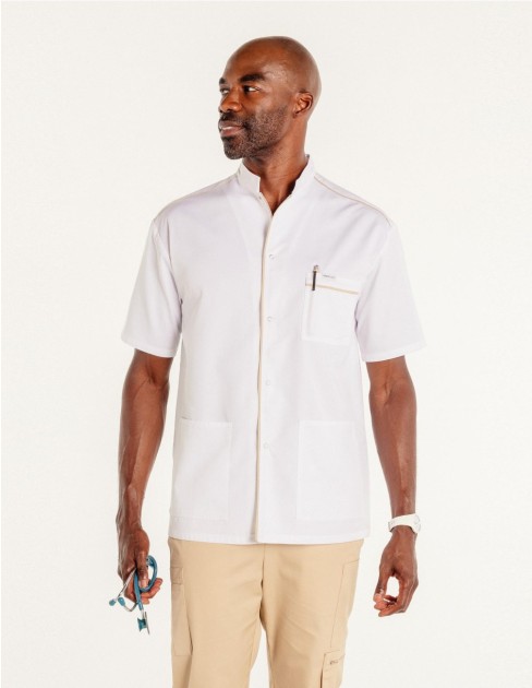 Blouse médicale & spa manches courtes homme PER-KC-MBL12